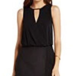 Bcbgeneration black keyhole surplice elasticized top